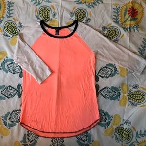 Pink baseball t-shirt